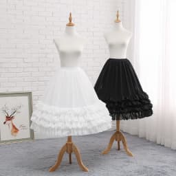 Bridal Wedding Petticoats Hoops Crinoline Womens Prom Underskirt Fancy Skirt Slip Chiffon 70CM Long Cosplay Party Petticoats