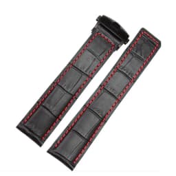 Genuine Leather Bracelet 19mm 20mm 22m for Tag Heuer Watchband Men Wristwatches Band Accessories Fold Buckle Leather Watch Strap