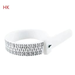 1pc Ring Sizer Measure Plastic UK US EU JP HK Size Loop Ring Size Measuring Tools Finger Gauge Ring Sizer Jewelry Sizing Tool