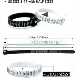 1pc Ring Sizer Measure Plastic UK US EU JP HK Size Loop Ring Size Measuring Tools Finger Gauge Ring Sizer Jewelry Sizing Tool