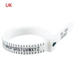 1pc Ring Sizer Measure Plastic UK US EU JP HK Size Loop Ring Size Measuring Tools Finger Gauge Ring Sizer Jewelry Sizing Tool