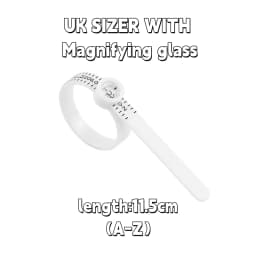 1pc Ring Sizer Measure Plastic UK US EU JP HK Size Loop Ring Size Measuring Tools Finger Gauge Ring Sizer Jewelry Sizing Tool