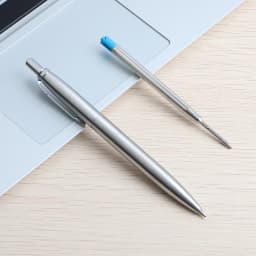 5Pcs/Set Metal Ballpoint Pen Promotional Pens G2 Refill Blue Ink Automatic Ballpoint Pens Set For School stationery office Pen