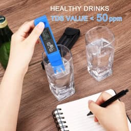 2pcs TDS PH Meter Digital Water Tester 0.01ph High Accuracy PH Meter 0-9990ppm Temperature TEMP PPM Tester