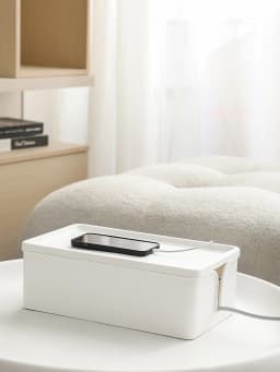 1PC Cable Storage Box Desktop Power Plug Board Storage Box Wireless WiFi Router Bracelet Desktop Data Line Plug Holder Shelf