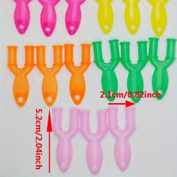 10pcs Colorful Y Knitting Tools DIY Rubber Weaving Tools Loom Band Kit for Friendship Bracelet Necklace Handcraft Accessories