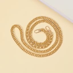 110cm Aluminium Chain Fashion Style With Stainless Lobster Clasp Golden Bag Chain For Diy Bag Accessories Bag Strap Replacement