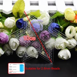 2.6mm Large Clear Plastic Fuse Boards Beads Pegboards Hama Beads Tweezers Creative DIY Jewelry Craft for Kids Craft Beads