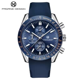 PAGANI DESIGN New 45mm Men Quartz Watch Rubber Belt Men's Luxury Watch Fashion Casual Sports Male Clock Relogio Maasculino