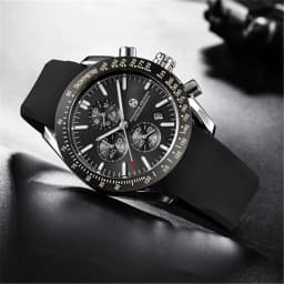 PAGANI DESIGN New 45mm Men Quartz Watch Rubber Belt Men's Luxury Watch Fashion Casual Sports Male Clock Relogio Maasculino
