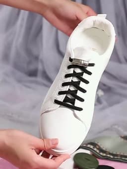 Magnetic Lock Laces Without Ties Sneakers for Shoelaces Elastic No Tie Shoe Laces Kids Adult Quick Flat Shoe Lace Rubber Bands