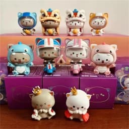 Mitao Cat 3 Blind Box Cute Cat Mystery Box Figure Model Ornaments Childrenal Birthday Gift Toys