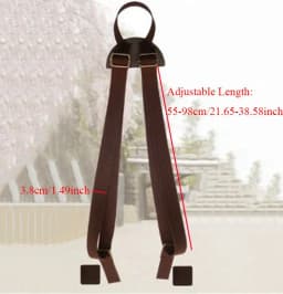 Adjustable Backpack Strap Shoulder Belts Black Durable Canvas Replacement Shoulder Strap Rucksack School Book Bag Accessories