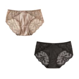 SuyaDream Women's Panties 2pcs/Lot 100% Natural Silk Lined Sexy Lace Briefs Daily Wear Comfortable Intimate Underwear Pink White