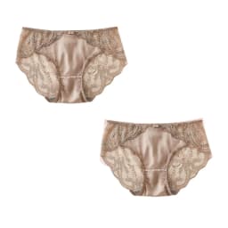 SuyaDream Women's Panties 2pcs/Lot 100% Natural Silk Lined Sexy Lace Briefs Daily Wear Comfortable Intimate Underwear Pink White