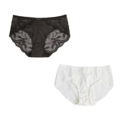 SuyaDream Women's Panties 2pcs/Lot 100% Natural Silk Lined Sexy Lace Briefs Daily Wear Comfortable Intimate Underwear Pink White