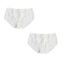 SuyaDream Women's Panties 2pcs/Lot 100% Natural Silk Lined Sexy Lace Briefs Daily Wear Comfortable Intimate Underwear Pink White