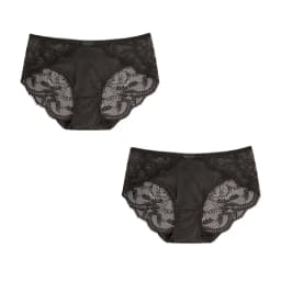 SuyaDream Women's Panties 2pcs/Lot 100% Natural Silk Lined Sexy Lace Briefs Daily Wear Comfortable Intimate Underwear Pink White