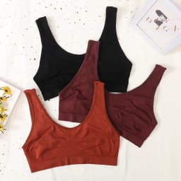 Seamless Bra Non-wire Tank Bras For Women Sports Underwear Sexy Lingerie B C Cup Crop Tops Comfy Unlined Ladies Intimates M-L