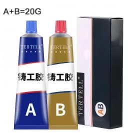 Metal Repair Paste 2 In1 Industrial AB Caster Glue Heat Resistant Sealant Cold Weld Strong Defect Repair Agent Glue