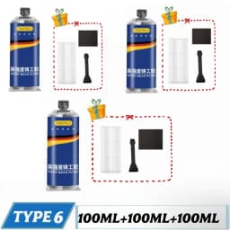 Metal Repair Paste 2 In1 Industrial AB Caster Glue Heat Resistant Sealant Cold Weld Strong Defect Repair Agent Glue