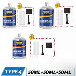 Metal Repair Paste 2 In1 Industrial AB Caster Glue Heat Resistant Sealant Cold Weld Strong Defect Repair Agent Glue