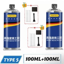 Metal Repair Paste 2 In1 Industrial AB Caster Glue Heat Resistant Sealant Cold Weld Strong Defect Repair Agent Glue