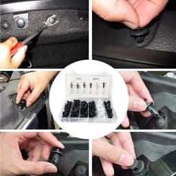 100/50 Box/Bag Car Fastener Clip Mixed Car Body Push Retainer Pin Rivet Bumper Door Trim Panel Fastener Kit Car Clip Acesssories