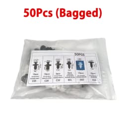 100/50 Box/Bag Car Fastener Clip Mixed Car Body Push Retainer Pin Rivet Bumper Door Trim Panel Fastener Kit Car Clip Acesssories
