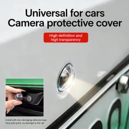 New Car 360° Panoramic Camera Lens Protective Cover Anti-Scratch Dustproof Waterproof Parking Lens Protector for Most SUV Sedan
