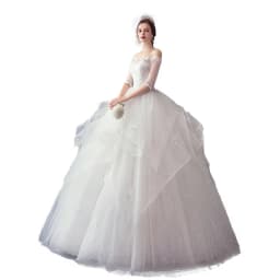 Vestido De Noiva 2021 New Gryffon Half Sleeve Boat Neck Wedding Ball Gown Luxury Lace Sequins Wedding Dresse Robe De Mariee