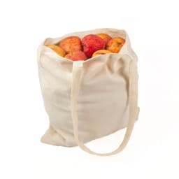 Bag fabric cotton Pack 50 units Biodegradable reusable long handles durable Shopping Crafts