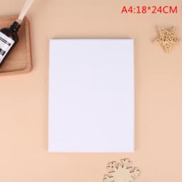 White Black Blank Square Artist Canvas For Oil Painting On Canvas, Acrylic Watercolor Oil Paint With Wood Frame As Primer