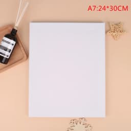 White Black Blank Square Artist Canvas For Oil Painting On Canvas, Acrylic Watercolor Oil Paint With Wood Frame As Primer