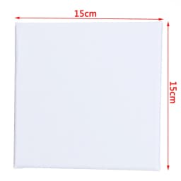 White Black Blank Square Artist Canvas For Oil Painting On Canvas, Acrylic Watercolor Oil Paint With Wood Frame As Primer