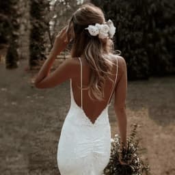 Customized Boho Mermaid Wedding Dresses Spaghetti Straps Lace Backless Beach Sexy V-Neck Bohemian Bridal Gowns Vestidos De Noiva