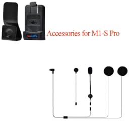 Fodsports M1-S Pro Motorcycle Earphone Helmet Bluetooth 5.0 Intercom Headset with Clip Microphone for Accessories Earpiece