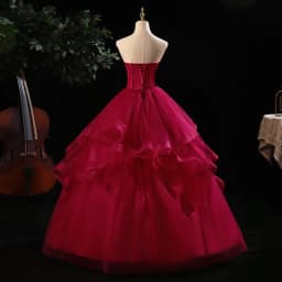 Strapless Vestidos Quinceanera Dress 2021 New Real Photo Party Dress Formal Prom Ball Gown Vintage Lace Quinceanera Dresses