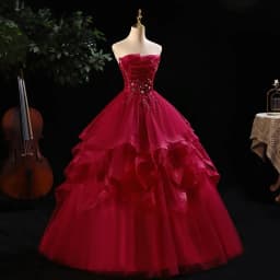 Strapless Vestidos Quinceanera Dress 2021 New Real Photo Party Dress Formal Prom Ball Gown Vintage Lace Quinceanera Dresses