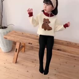 Kids Girls Polar Fleece Lining Stripes Pantyhose Plus Velvet Thick Warmth Cotton Winter Leggings Baby Child Keep Warm Stockings