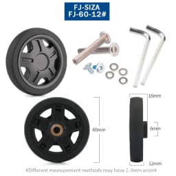 Luggage Wheels Replacement Trolley Case Pulley Wheel Mute Universal Accessories 20-28 Inch Suitcase Wheels Caster for Luggage