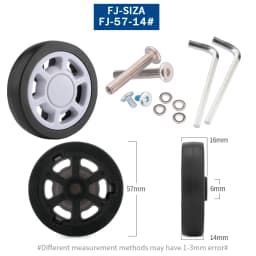 Luggage Wheels Replacement Trolley Case Pulley Wheel Mute Universal Accessories 20-28 Inch Suitcase Wheels Caster for Luggage