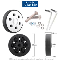 Luggage Wheels Replacement Trolley Case Pulley Wheel Mute Universal Accessories 20-28 Inch Suitcase Wheels Caster for Luggage