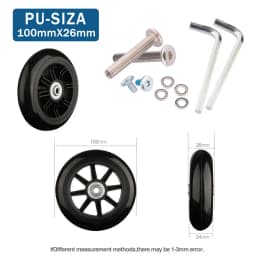 Luggage Wheels Replacement Trolley Case Pulley Wheel Mute Universal Accessories 20-28 Inch Suitcase Wheels Caster for Luggage