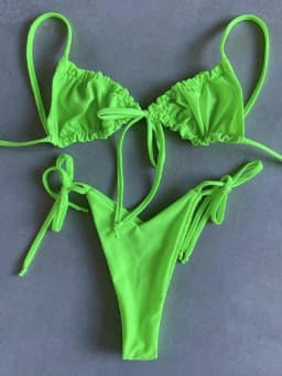RUOTONGSEPT Low Waist Bikinis 2023 Triangle Swimwear Female Swimsuit Women Print Bikini set two-Piece Suit Push Up Bathing Suit