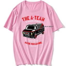 THE New A-TEAM T-SHIRT Mens Van Funny 80's TV Program Show Cotton Mr-T Unisex Oversized 100% Cotton Top