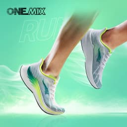 ONEMIX Running Shoes for Men Breathable Racing Sport Shoes Casual Soft New Trend Outdoor Male Anti-slip Walking Sneakers