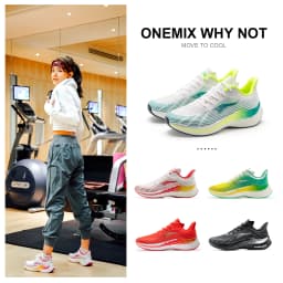 ONEMIX Running Shoes for Men Breathable Racing Sport Shoes Casual Soft New Trend Outdoor Male Anti-slip Walking Sneakers