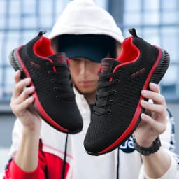 Sport Shoes Men Lightweight Running Sneakers Walking Casual Breathable Shoes Non-slip Comfortable lack Big Size 38-48 Hombre