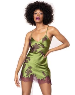 Short Green Women Night Robe Two-piece Lace Applique Lingerie Custom Made Bridal Sleepgowns Cheap Sleepwear Party Pajama